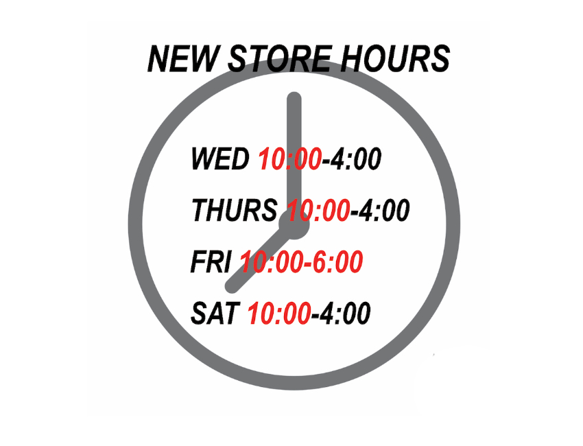 New AL resale store hours
